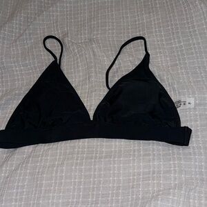 Black bikini top with pads Fits as Medium